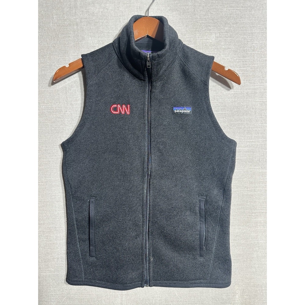Patagonia Better Sweater Fleece Vest Full Zip Jacket Women's Size XS Black 25886